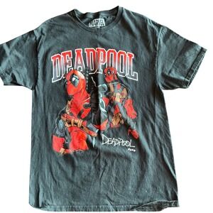 Marvel Deadpool Graphic T Shirt Black Mens Size Medium